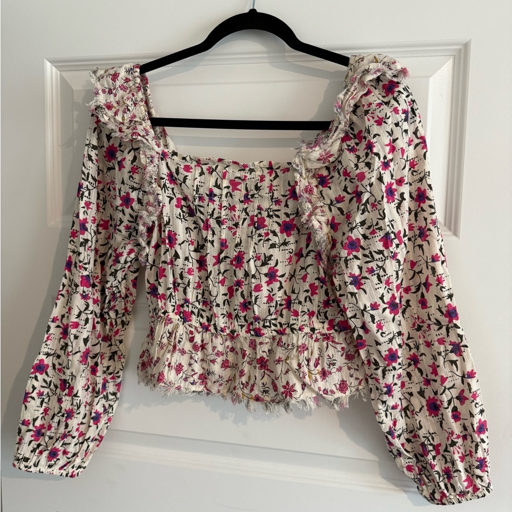 Floral Long Sleeve Women's Top
